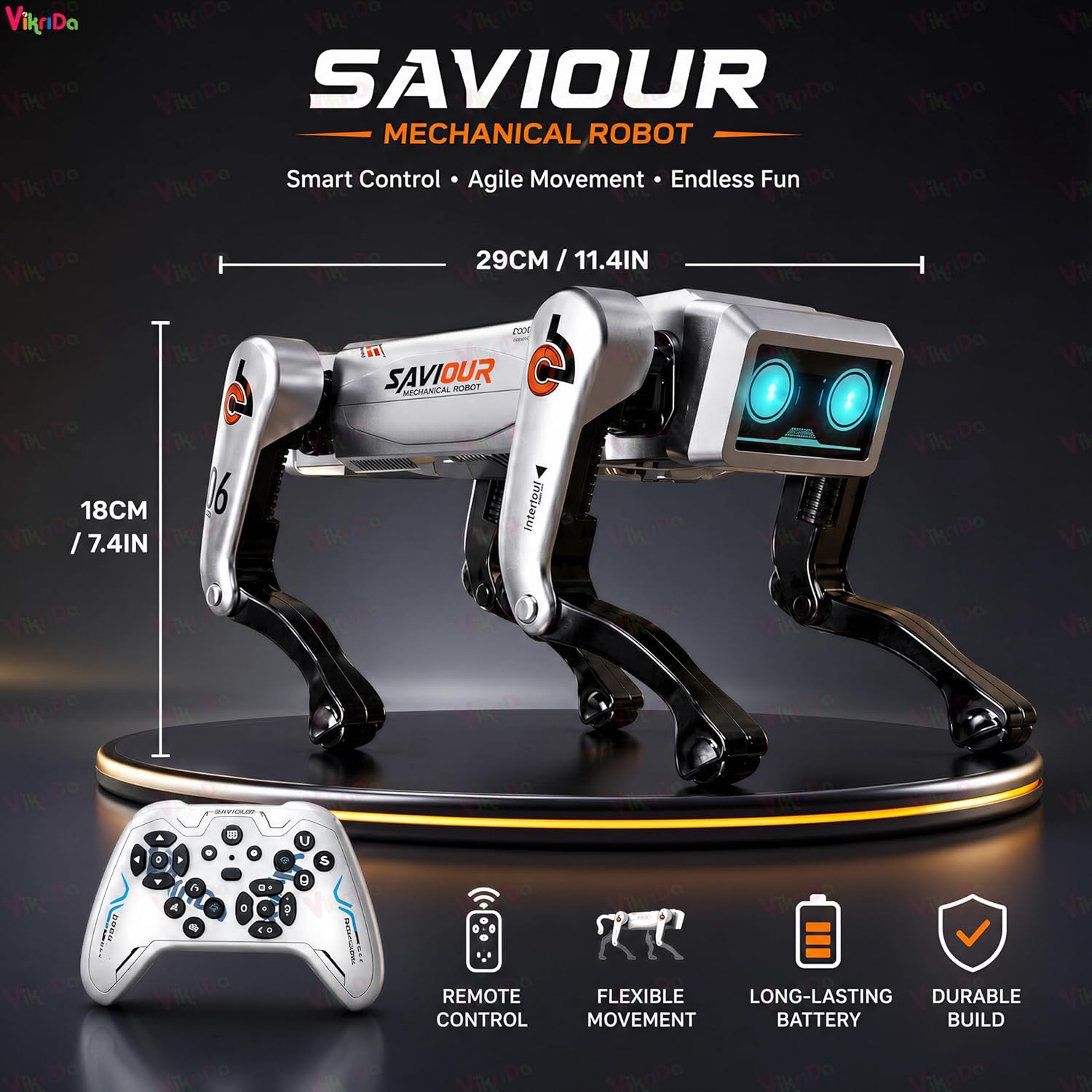 VikriDa Programmable RC Interactive Robot