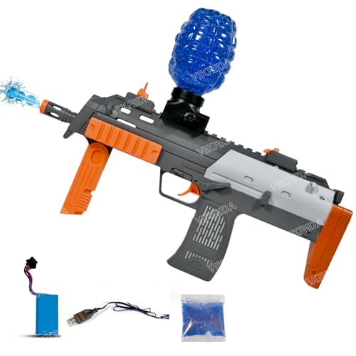 VikriDA Gel Ball Blaster Gun & Foam Blaster for Outdoor Activities Shooting Time with 5000 Gel Ball for Adult Original Airsoft Gun Automatic