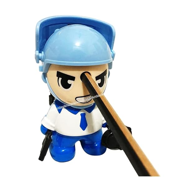 Vikrida Manual Pubg Shaped Pencil Sharpener for Kids and Artists, Table Sharpener Machine, Handheld Manual Pencil Sharpener for Pencils (Set of 1 - Random Color)