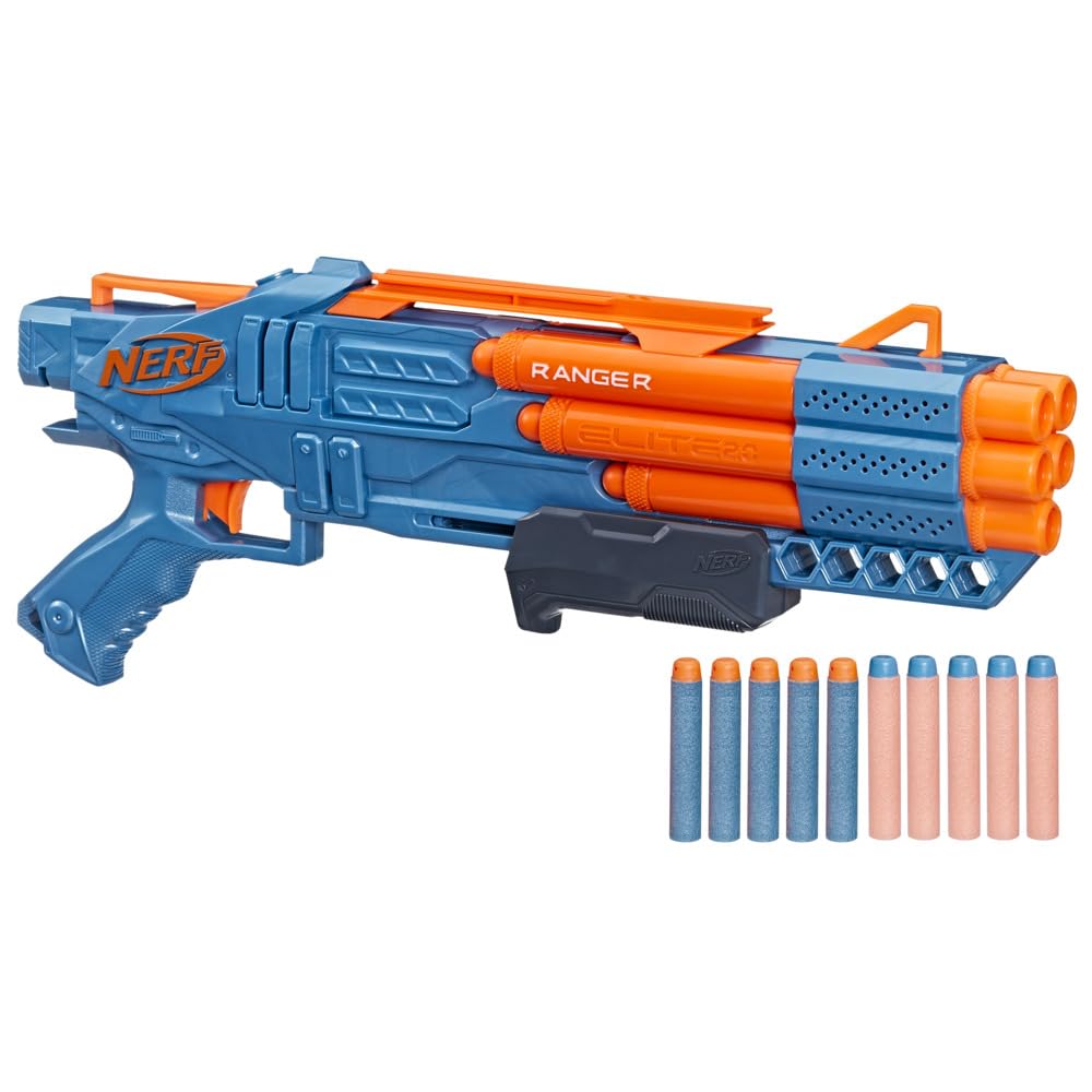 Nerf Elite 2.0 Ranger PD-5 Blaster, 10 Nerf Elite Darts, 5
