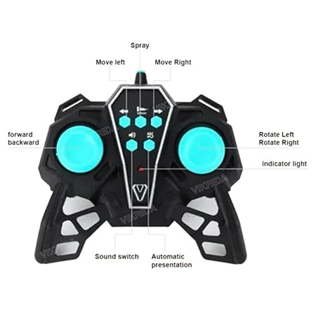 VikriDA Hand Sensor 1:14 Stunt RC Smoke Car with LED Lights | 2.4Ghz 360° Rotation Fast Stunt Toy Car fir kids