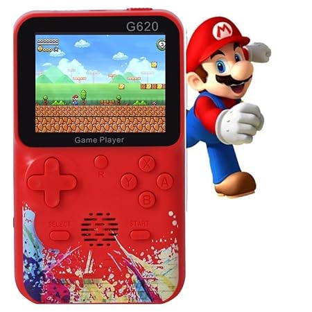 VikriDA New Edition Handheld,Retro Video Game Console,SUP+ Game Box 500 in 1: Trendy Console,Super Wide LCD,6 hrs Continuous Gameplay -USB Rechargeble(Multicolor)
