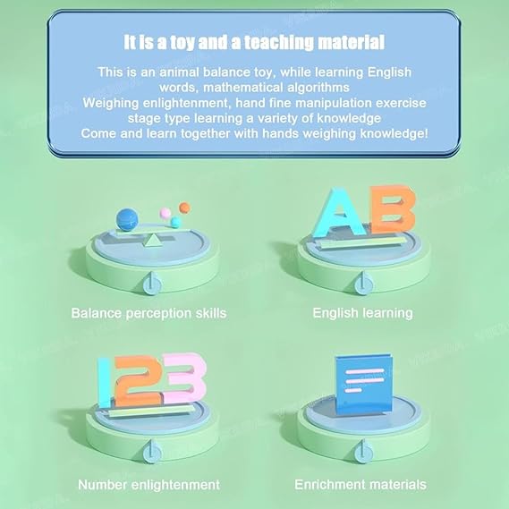 Vikrida OWL Balance Counting Toys|Cool Math Game for Kids Preschool Game|Educational Number Learning Toy|Fun Children'S Gift Kids Toy (OWL Balance)|Multicolor