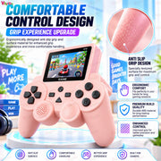 VikriDA S10 Pink Retro Gaming Console