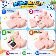 VikriDA S10 Pink Retro Gaming Console