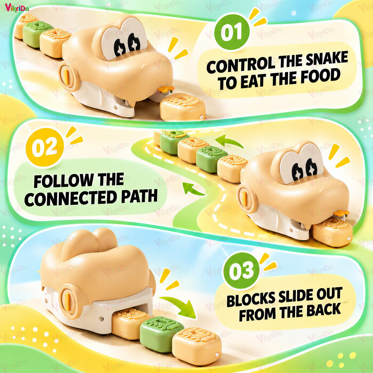 VikriDA Remote Control Snake Toy for Kids