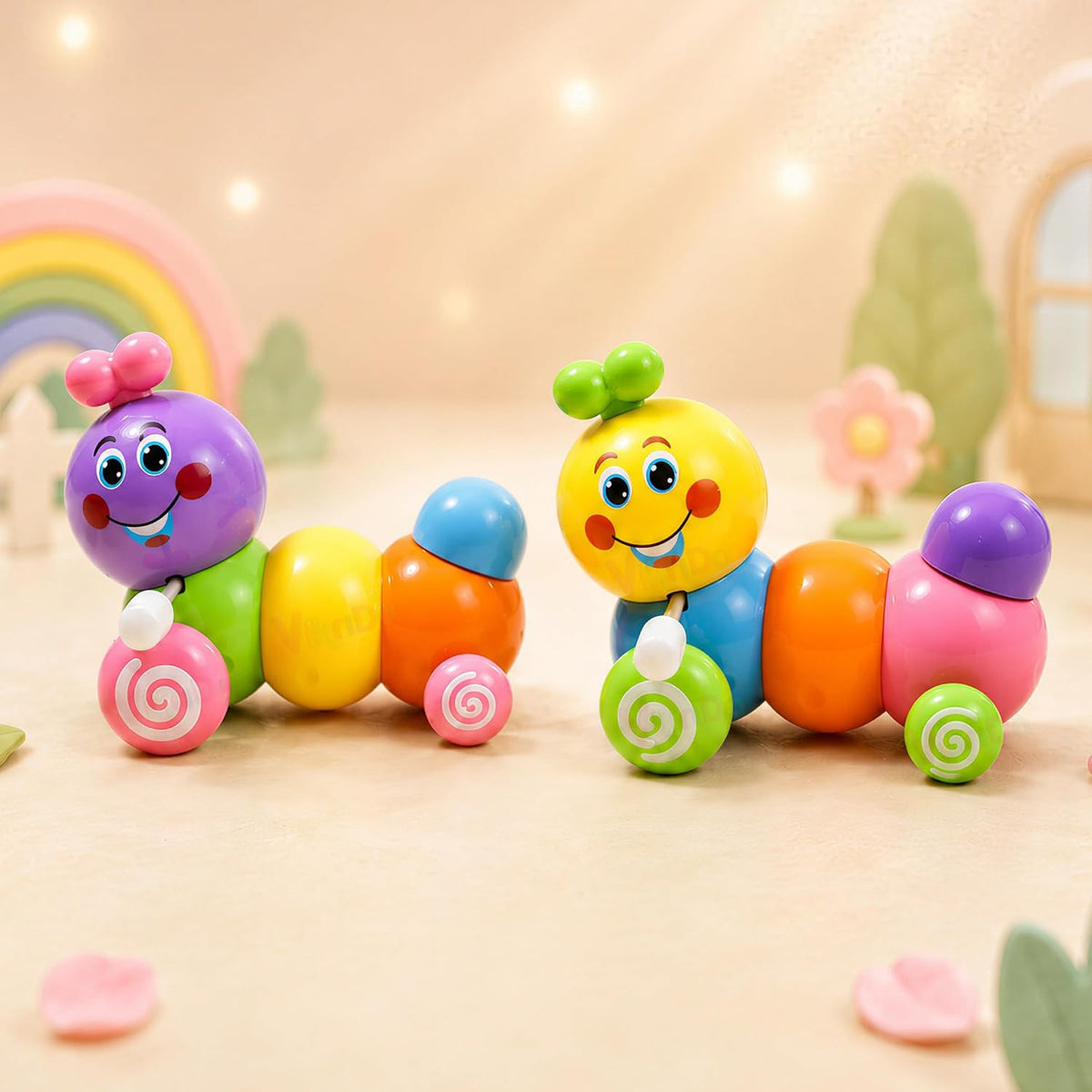 VikriDa Wind-Up Caterpillar Toy Pack of 2