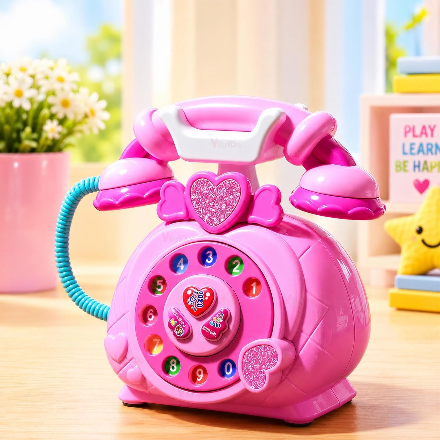 VikriDA Classic Dial Telephone Toy