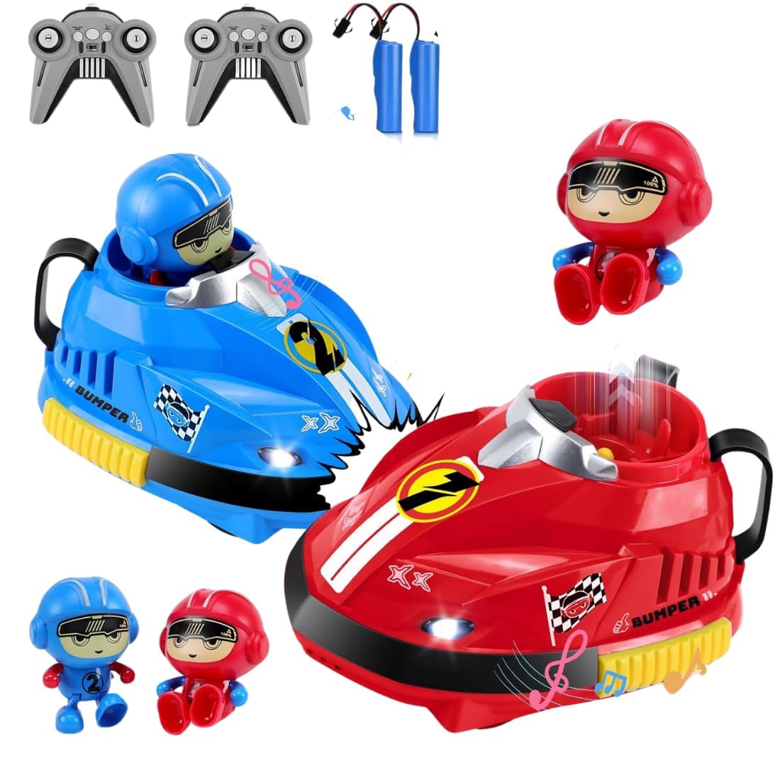 VikriDa RC Bumper Car – Bump and Go Toy Car for Kids