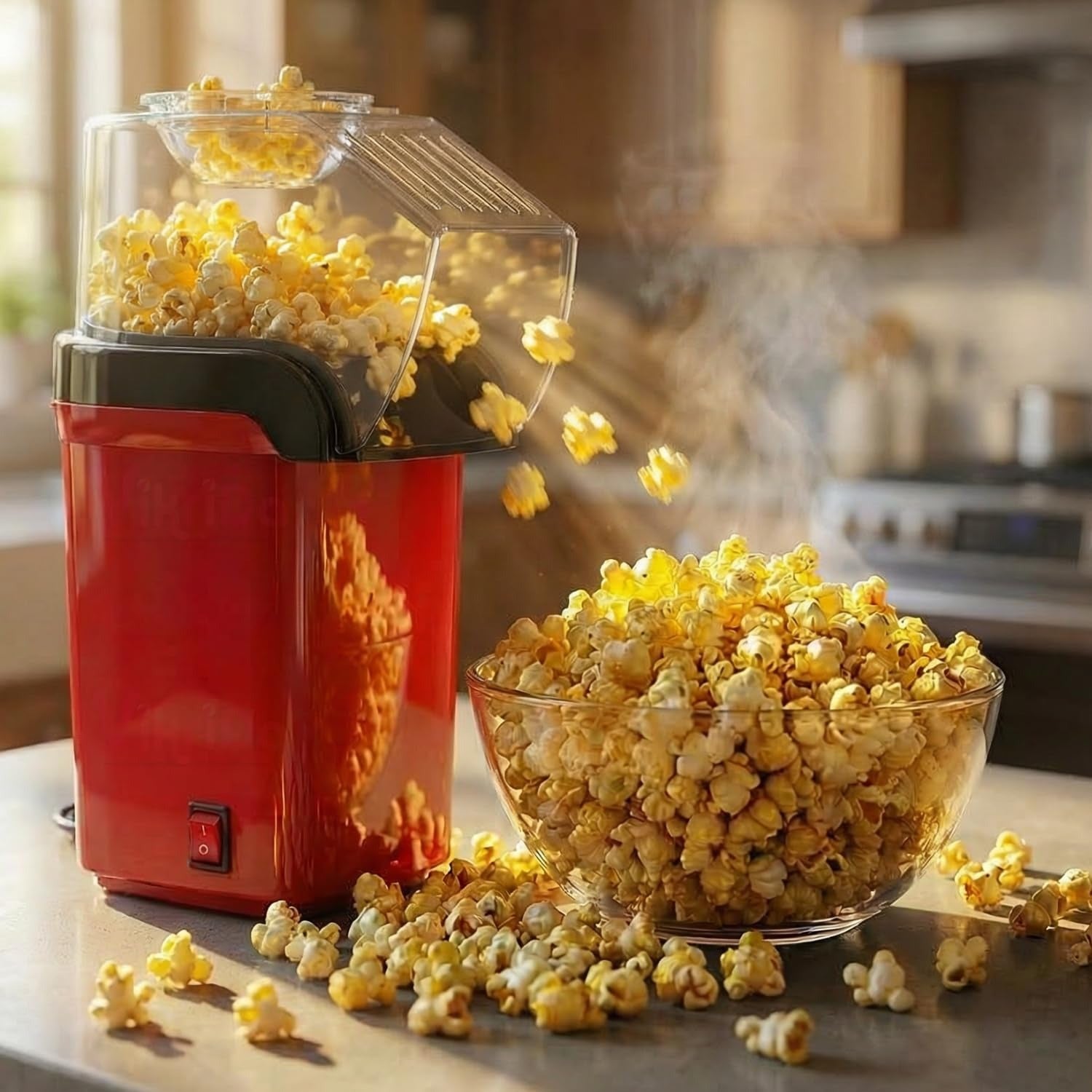 VikriDA 1200W Hot Air Popcorn Maker