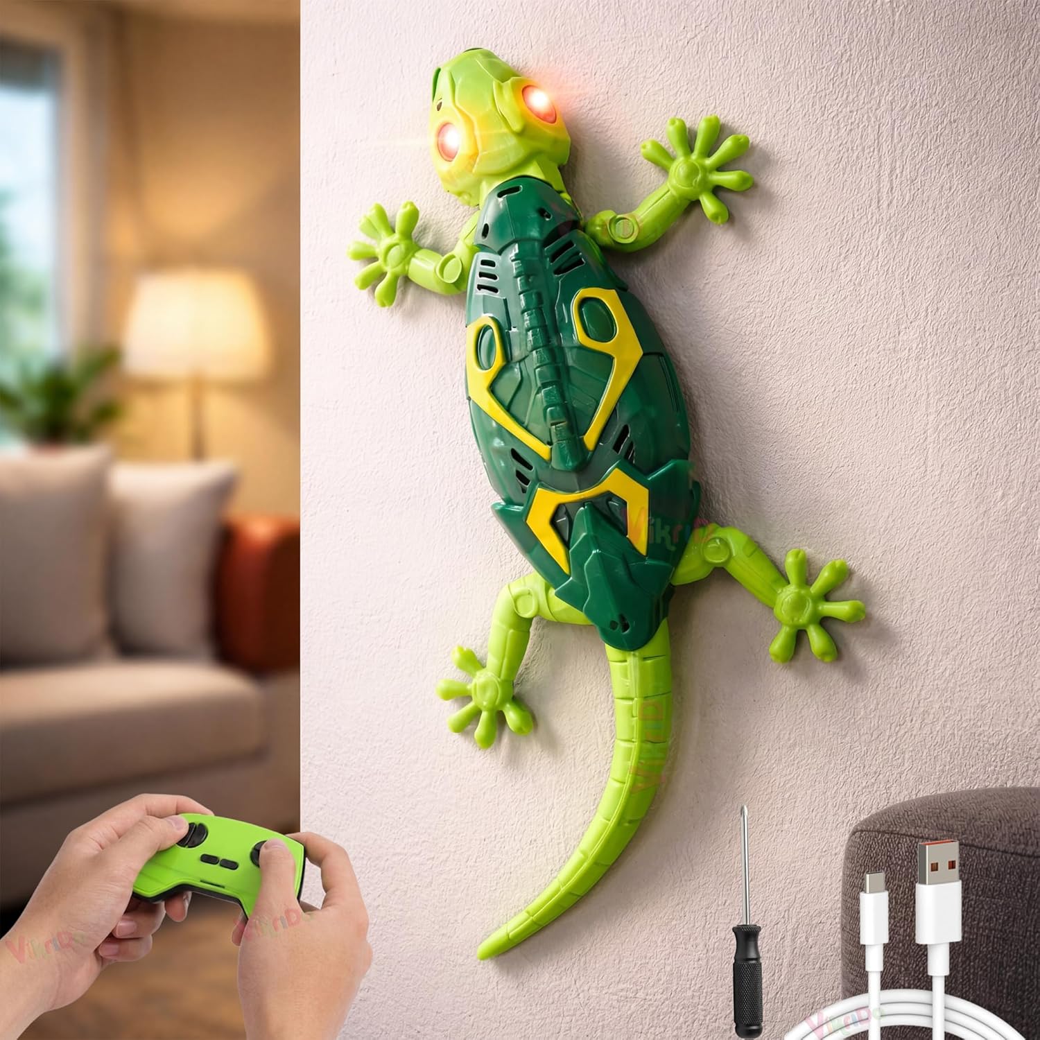 VikriDA RC Wall Climbing Lizard Toy