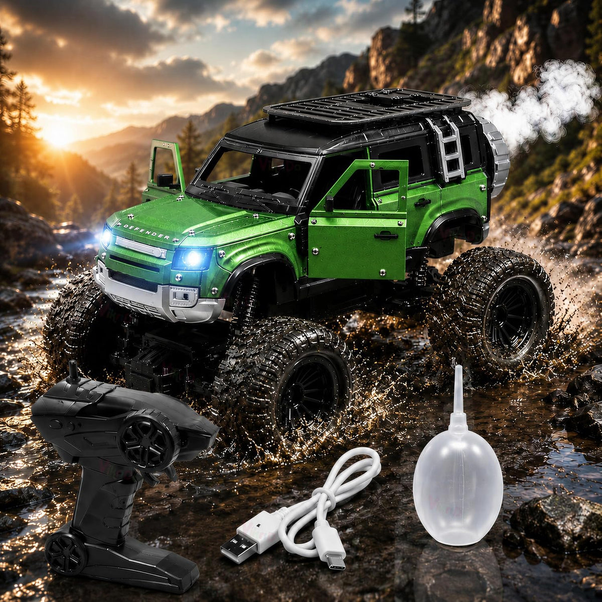 VikriDa RC Defender Rock Climbing Car for Kids