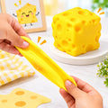 VikriDa Cute Cheese Block Squishy Fidget Toy