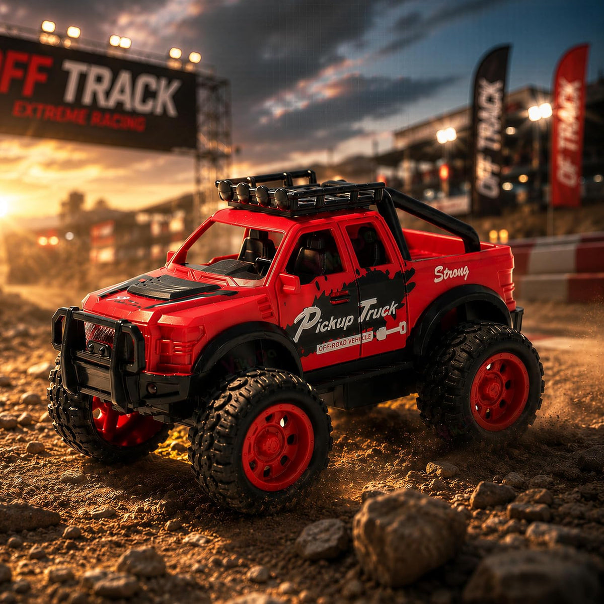 VikriDa 4WD Friction Monster Stunt Truck