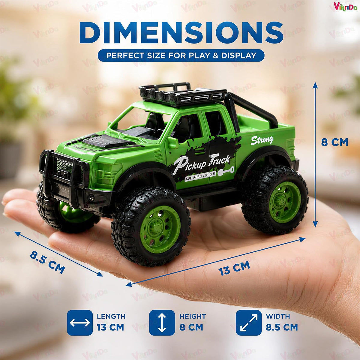VikriDa 4WD Friction Monster Stunt Truck