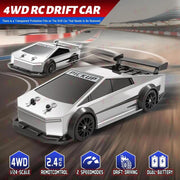 VikriDa RC Silver Tesla Pick-Up Drift Car for Kids