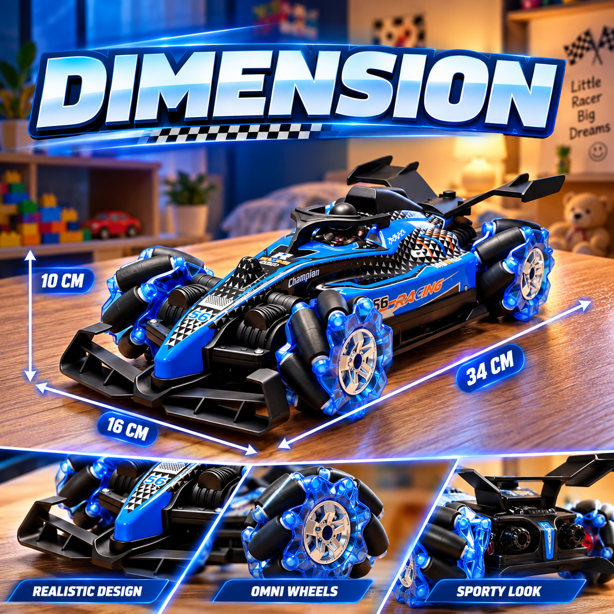 VikriDA 1:14 RC Stunt Drift Car