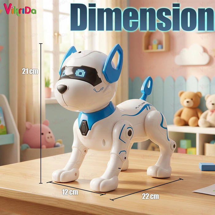 VikriDa Stunt Dance RC Robot Dog for Kids
