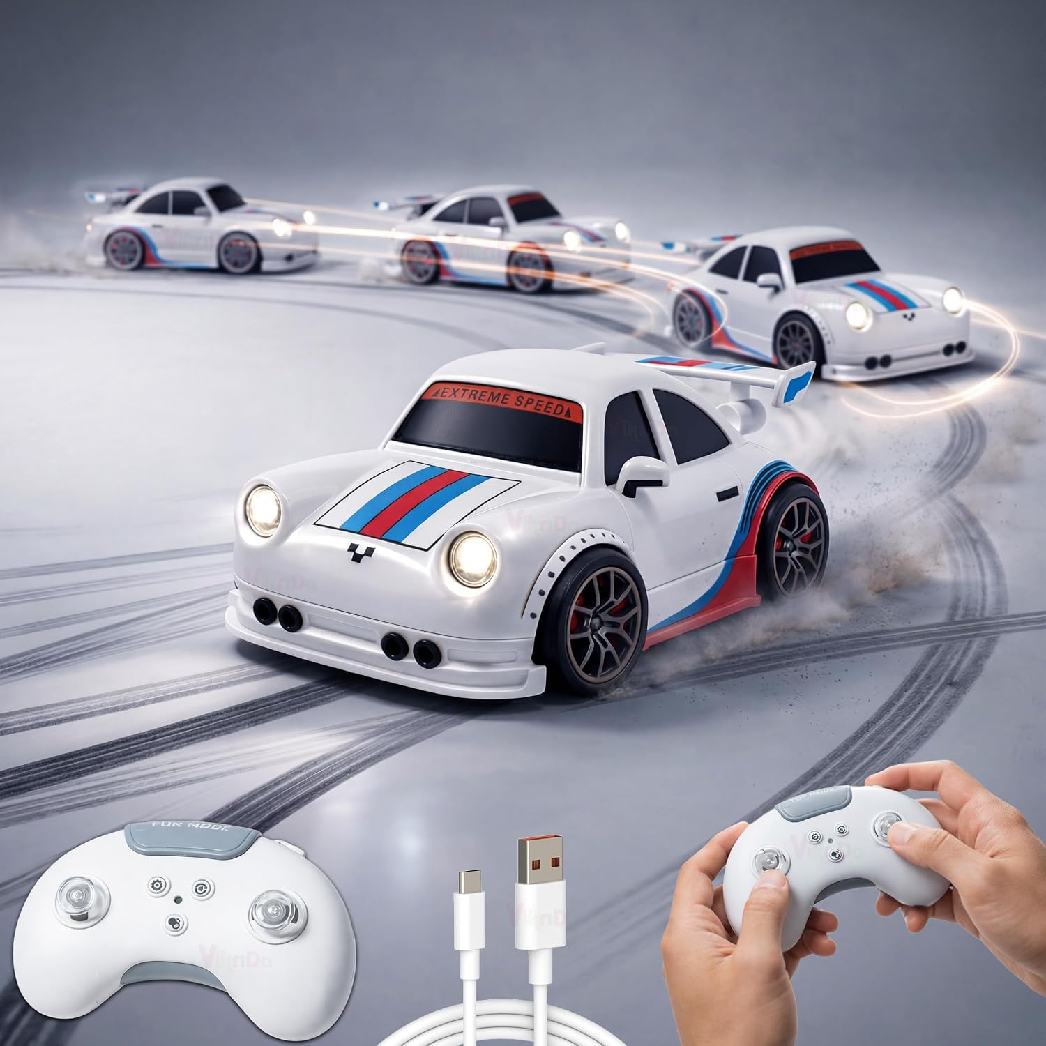 VikriDA 2.4G Mini RC Drifting Racing Car