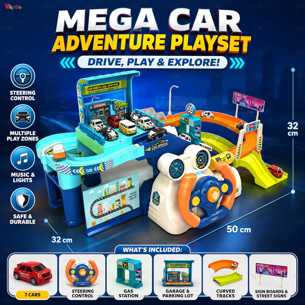 VikriDa Urban Rail Adventure Track Toy