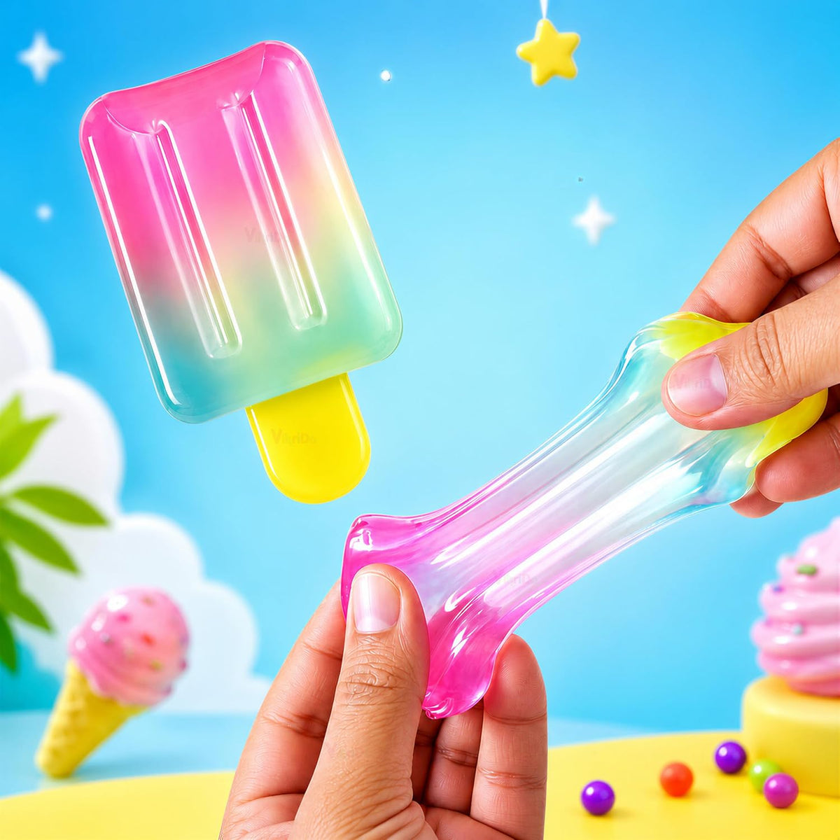 VikriDa Slow Rising Ice Cream Squishy Toy