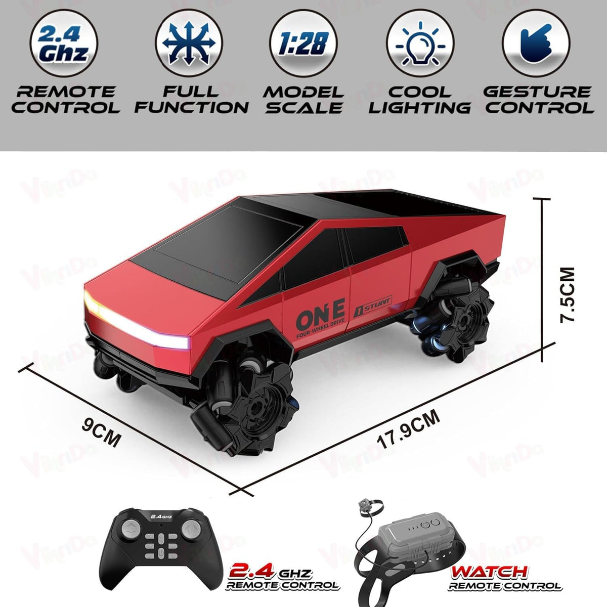 VikriDa Hand Sensor Tesla-Style Drift Car for Kids