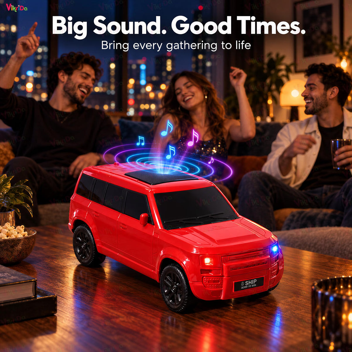 VikriDa Car Shape Bluetooth Speaker