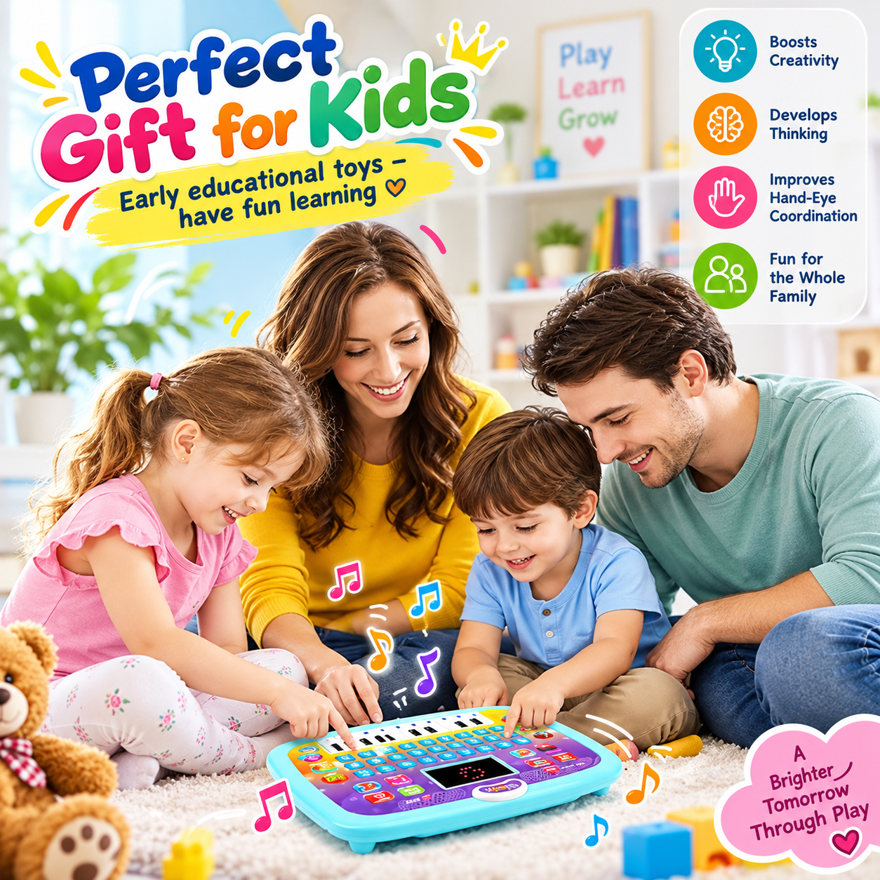 Vikrida Kids Educational Learning Laptop Toy