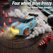 VikriDa Blue Orange 1:64 Mini RC Drift Car for Kids
