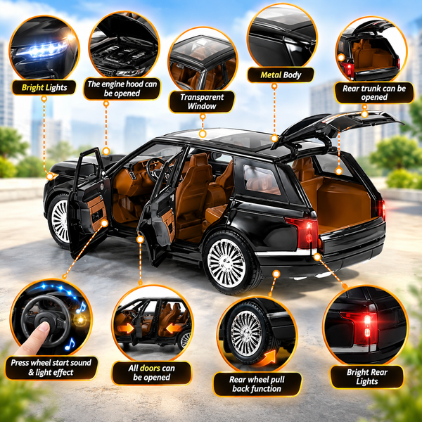 VikriDA Range Rover Diecast Car Black
