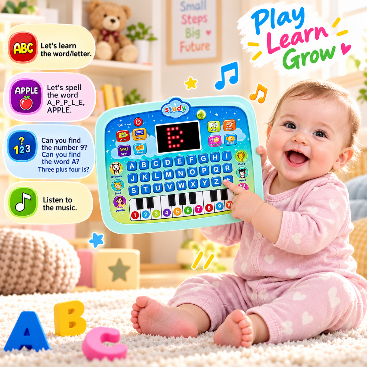 Vikrida Kids Educational Learning Laptop Toy