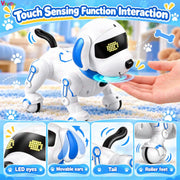 VikriDa Blue Smart Robot Pet Dog with AI for Kids
