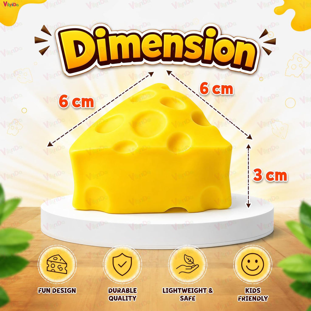 VikriDa Cheese Squishy Slow Rising Fidget Toy