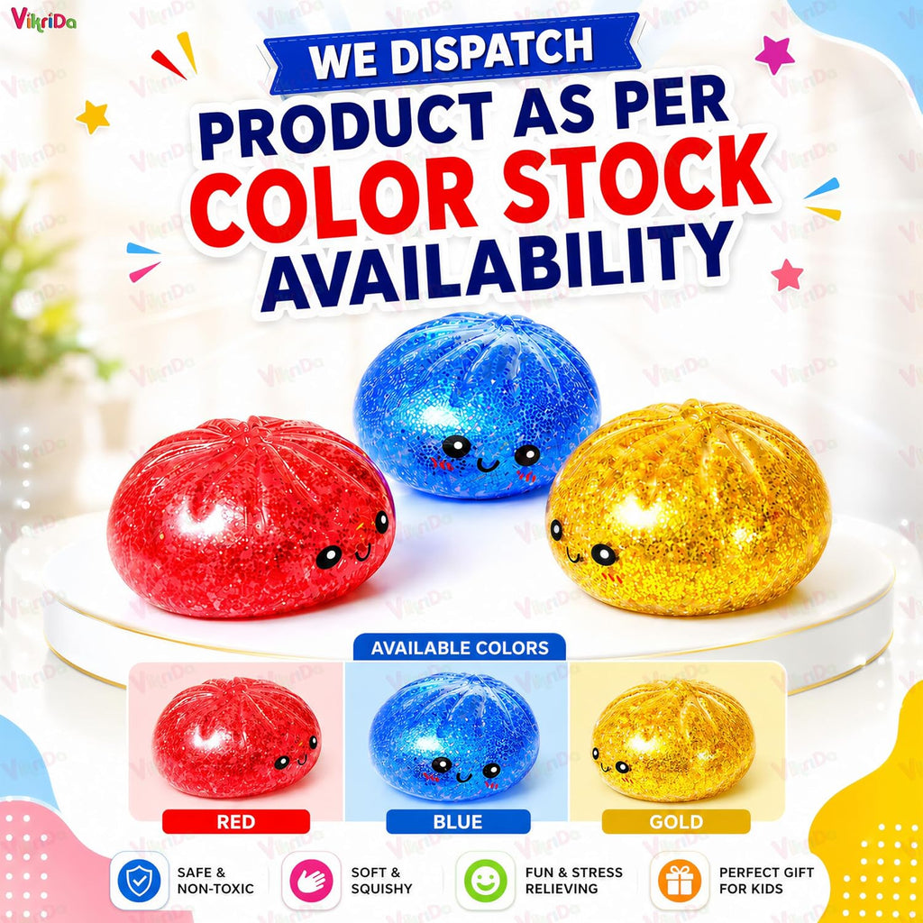 Vikrida Cute Dumpling Squishy Fidget Toy