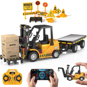 VikriDa RC Mini Forklift and Tow Truck for Kids