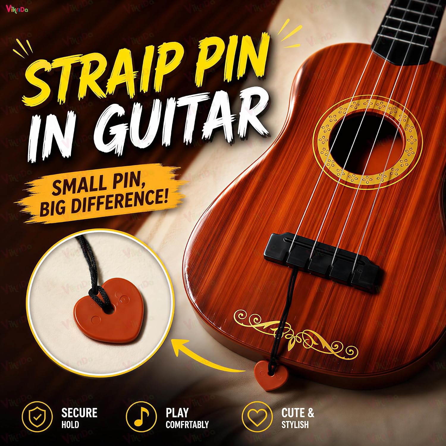 VikriDA Mini Guitar Music Learning Toy
