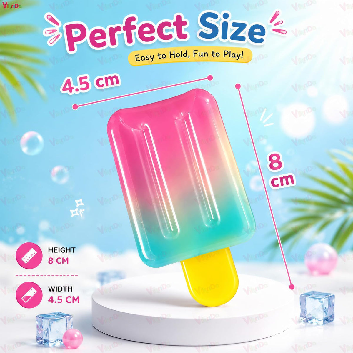 VikriDa Slow Rising Ice Cream Squishy Toy
