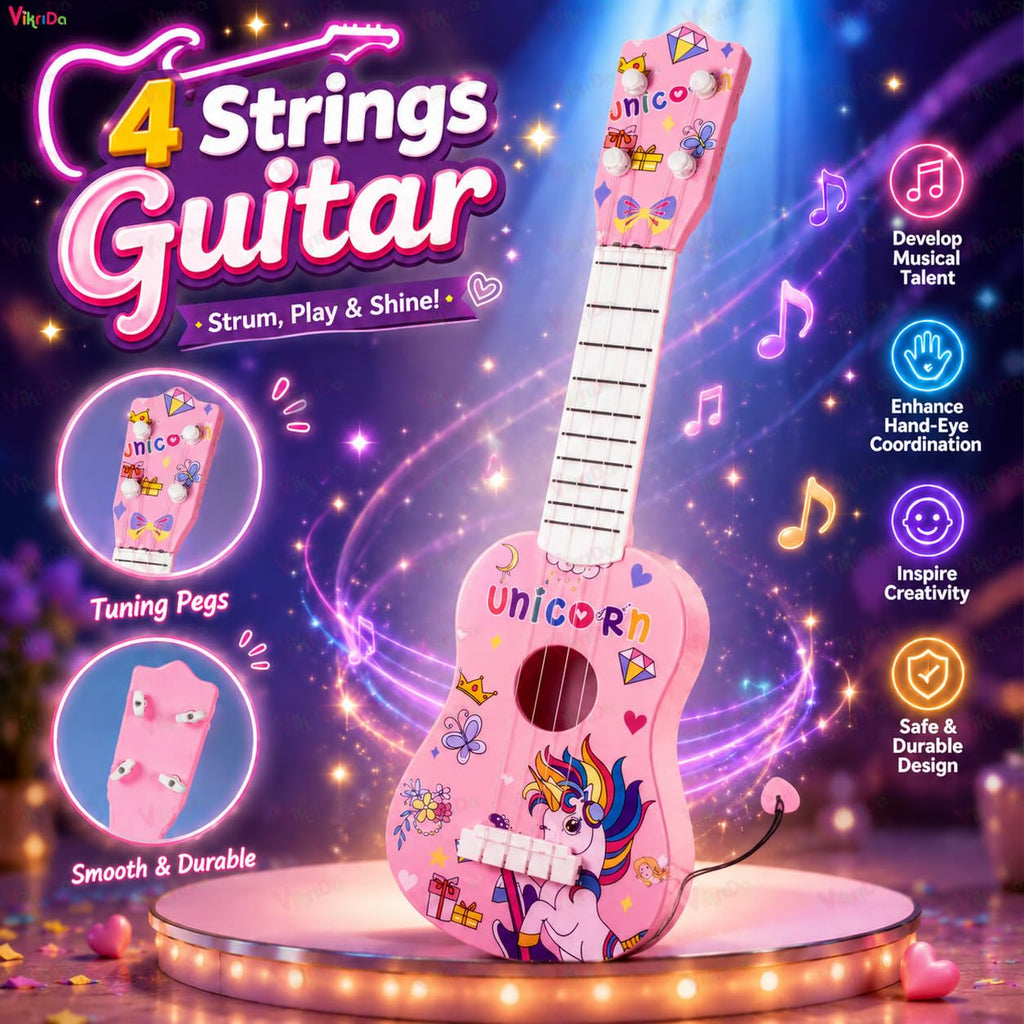 Unicorn Kids Toy Guitar