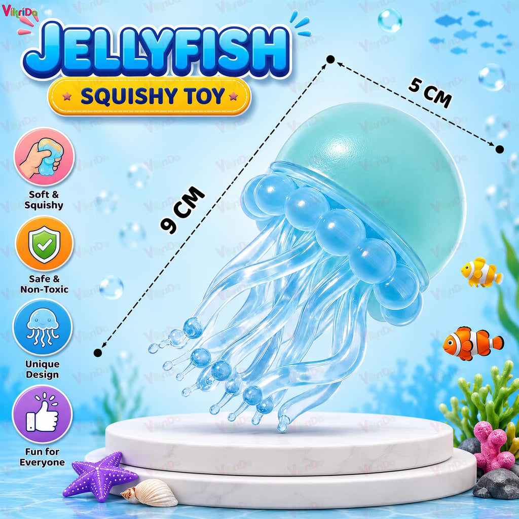 VikriDa 3-Piece Jellyfish Squishy Fidget Toys