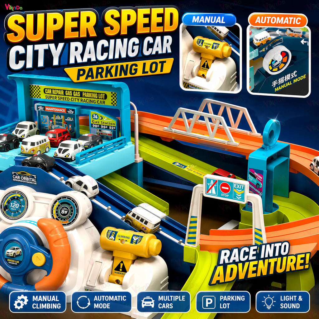 VikriDa Urban Rail Adventure Track Toy