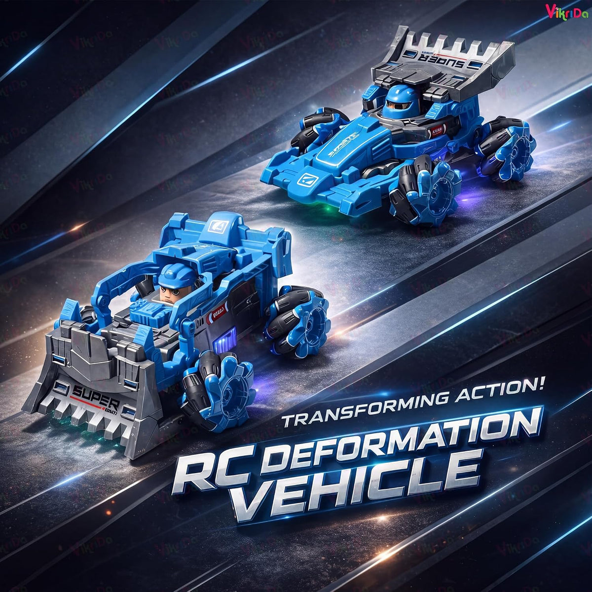 VikriDa Deformable Drift F1 RC Truck for Kids