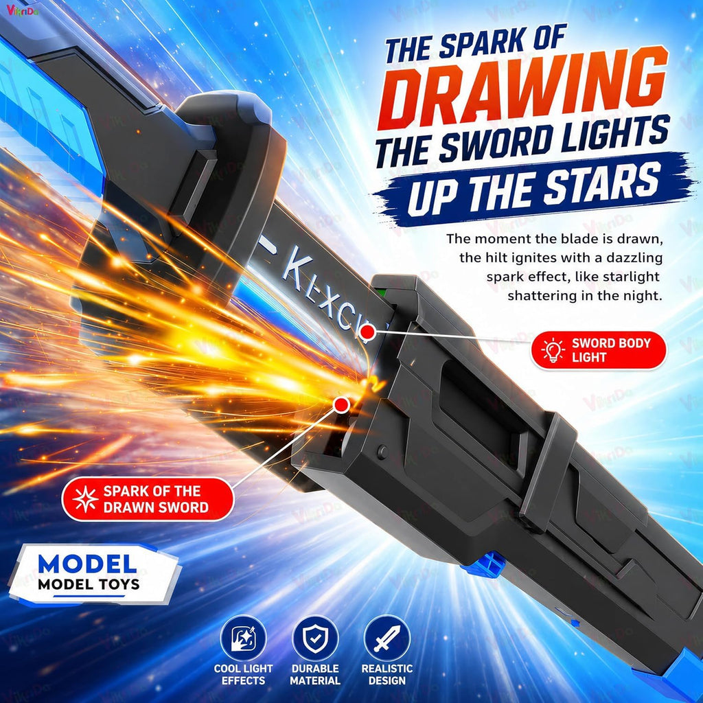 VikriDA Medium RGB Glowing Smoke Sword