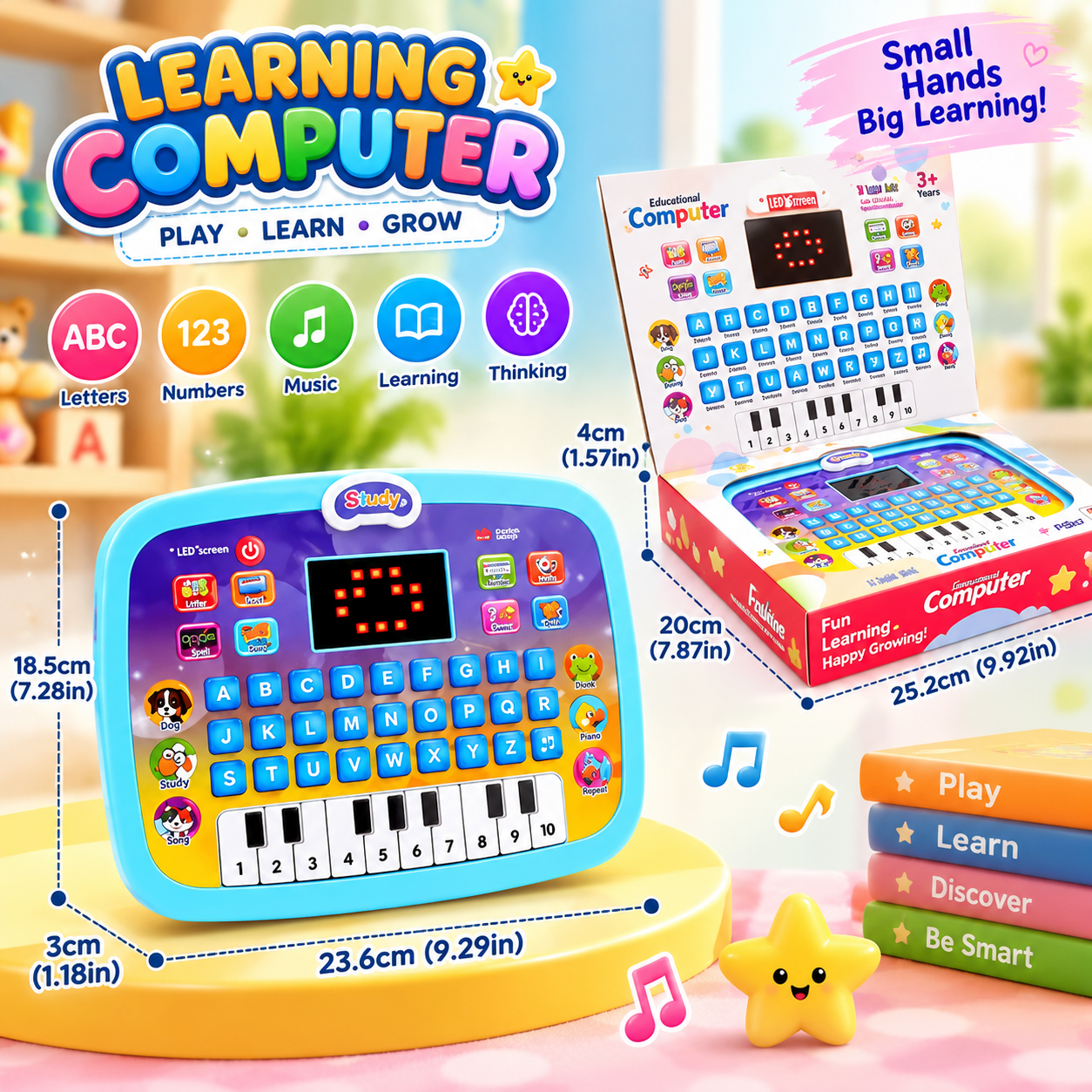 Vikrida Kids Educational Learning Laptop Toy