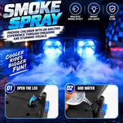 VikriDa Blue Double Smoke Formula Car for Kids