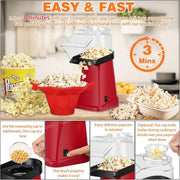 VikriDa 1200W Hot Air Popcorn Maker