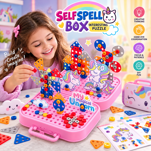 Electric Drill Creative Mosaic Building Toy