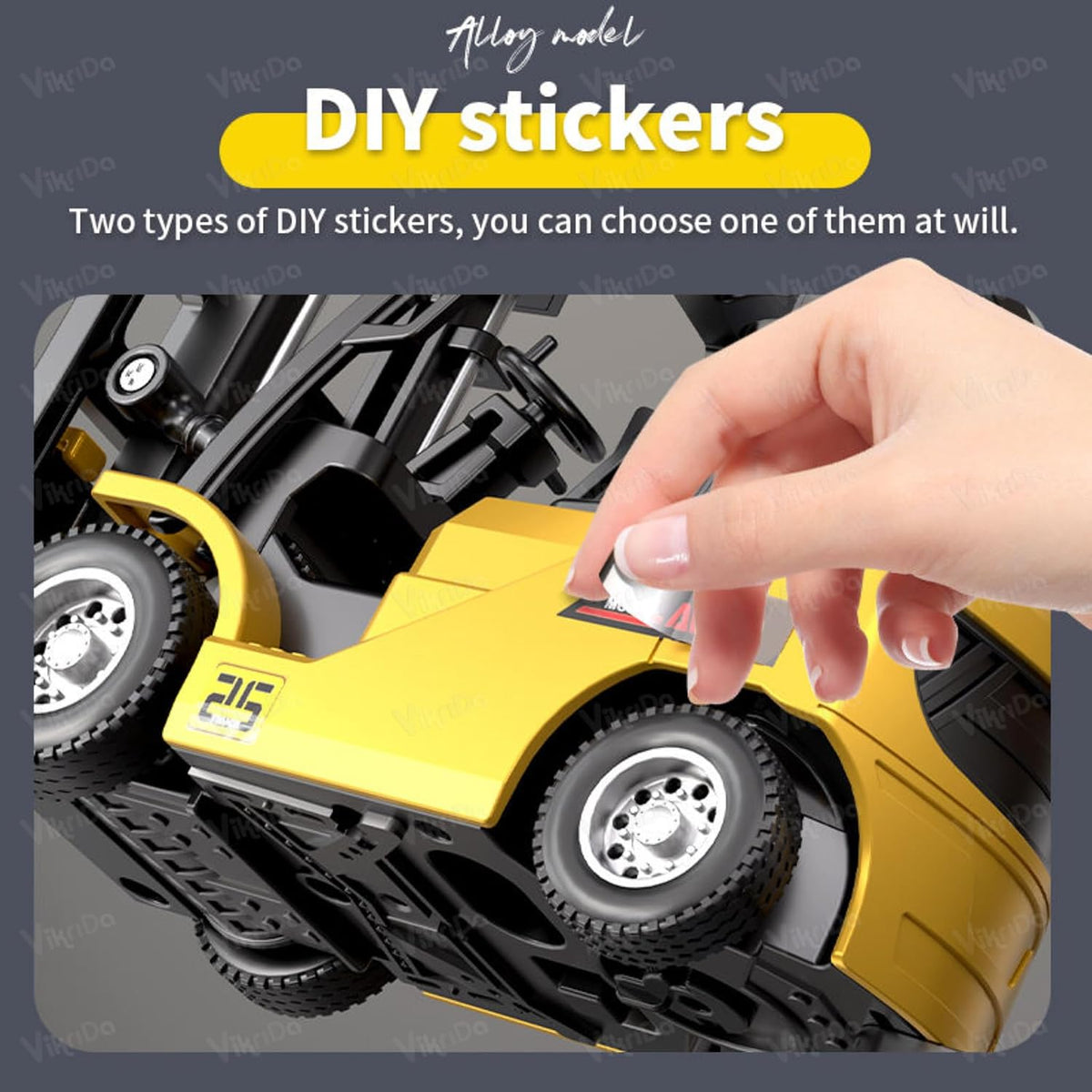 VikriDa RC Mini Forklift and Tow Truck for Kids
