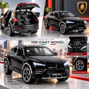 VikriDa 1:24 Lambo Urus Diecast Black Car