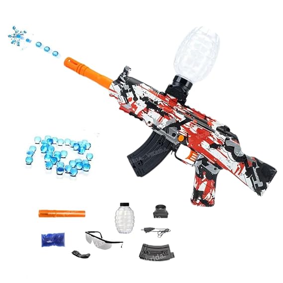 VikriDA Electric Gel Blaster Gun Splatter Ball Blaster with Water Beads for Activities Team for Adult Boys- Multicolour