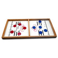 Vikrida Wooden String Hockey Game Sling Puck Board (59Cm), Tabletop Slingshot Games Toys for Boys and Girls for All Age